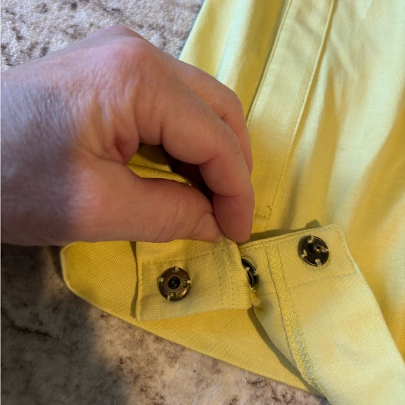 AKRIS Punto Yellow Sleeveless Top Size 12 - Picture 6 of 6